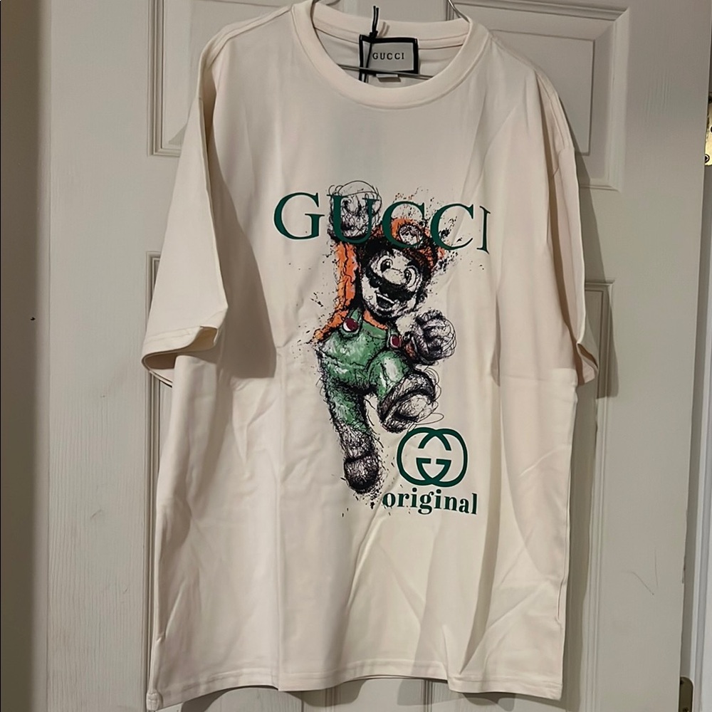 Gucci Cream Graphic Men's T-Shirt
